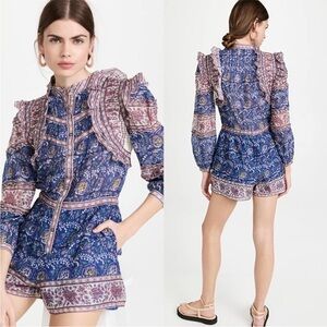 NWT! Sea New York Colorful Floral Long Sleeve Romper Size 10 great quali…